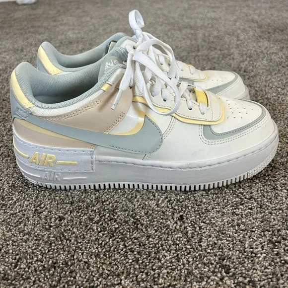 Nike Air Force 1 Sneakers - White and Yellow - Picture 3 of 6